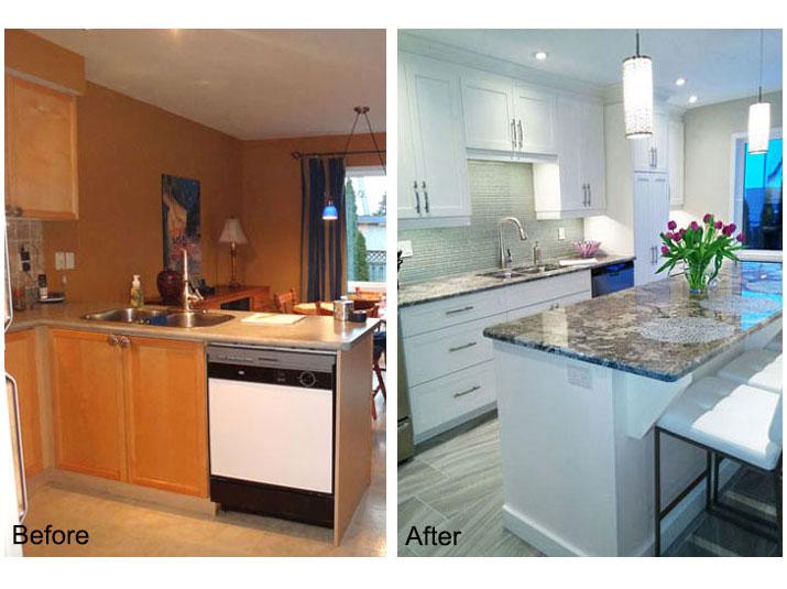 Before & after kitchen