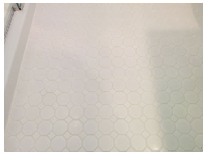 Bathroom floor tile design