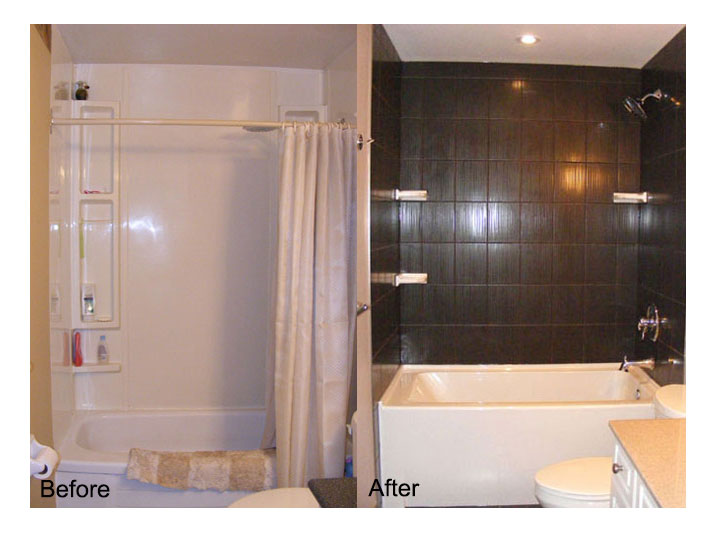 Before & after bathtub/shower