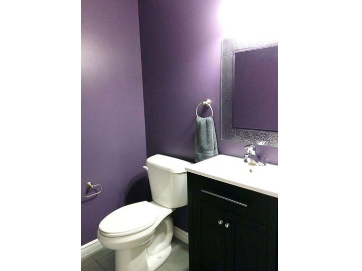 Purple bathroom
