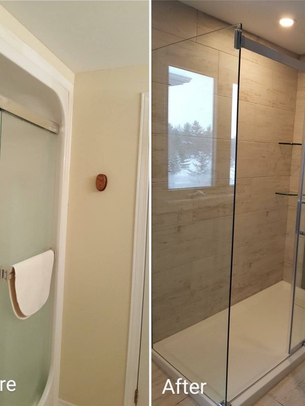 Before and After Shower Renovation