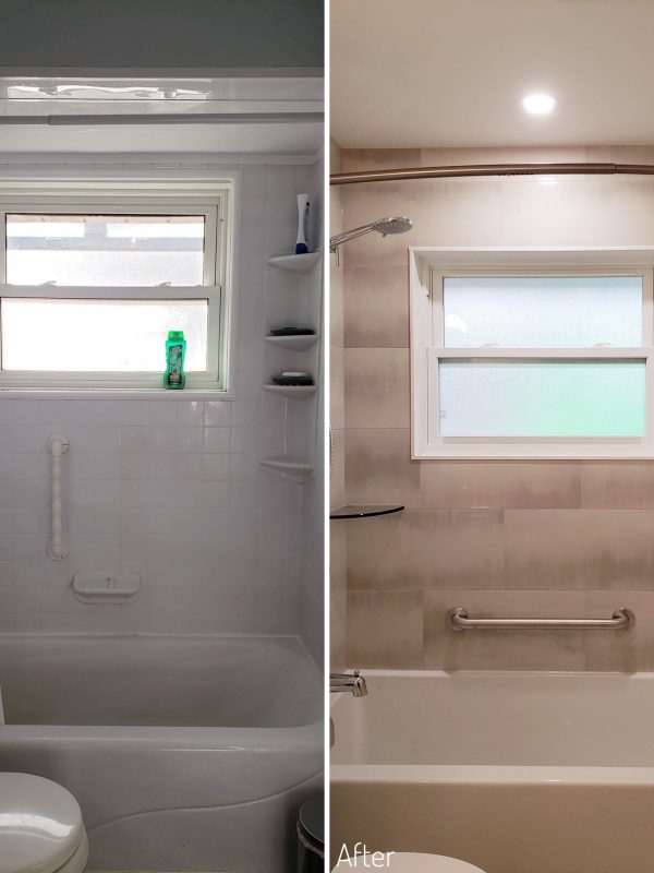 Before and After Main Floor Bathroom