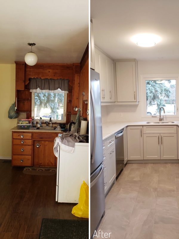 Before and After Kitchen Reno
