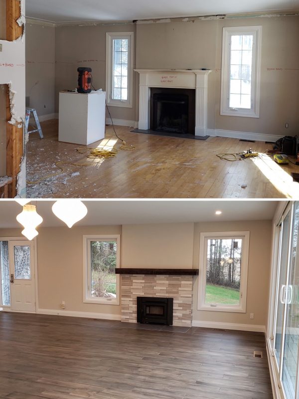 Before and After Living room