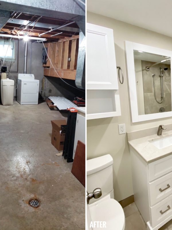 Before and After Washroom