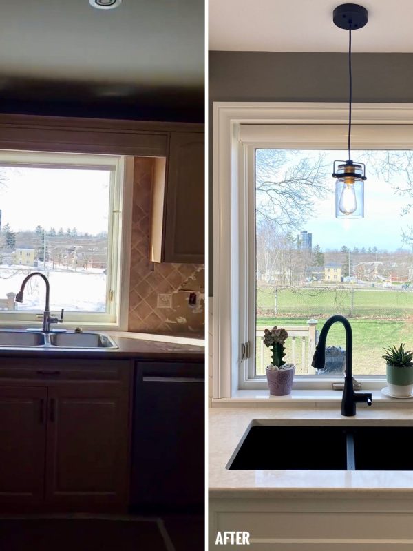 Before and After kitchen window