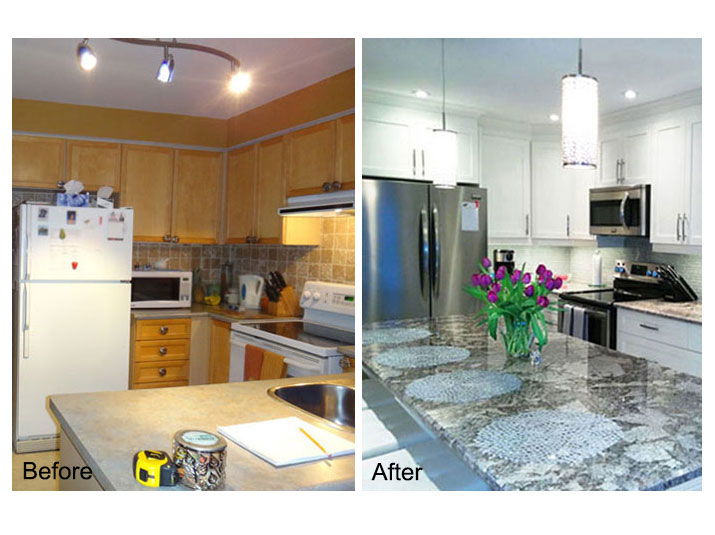Before & after kitchen