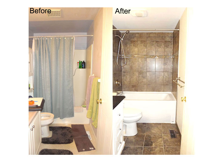 Before & after bathroom