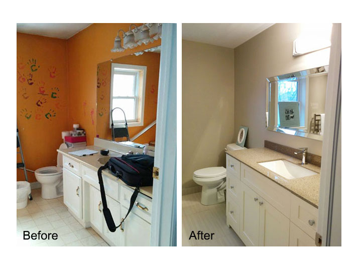 Before & after bathroom