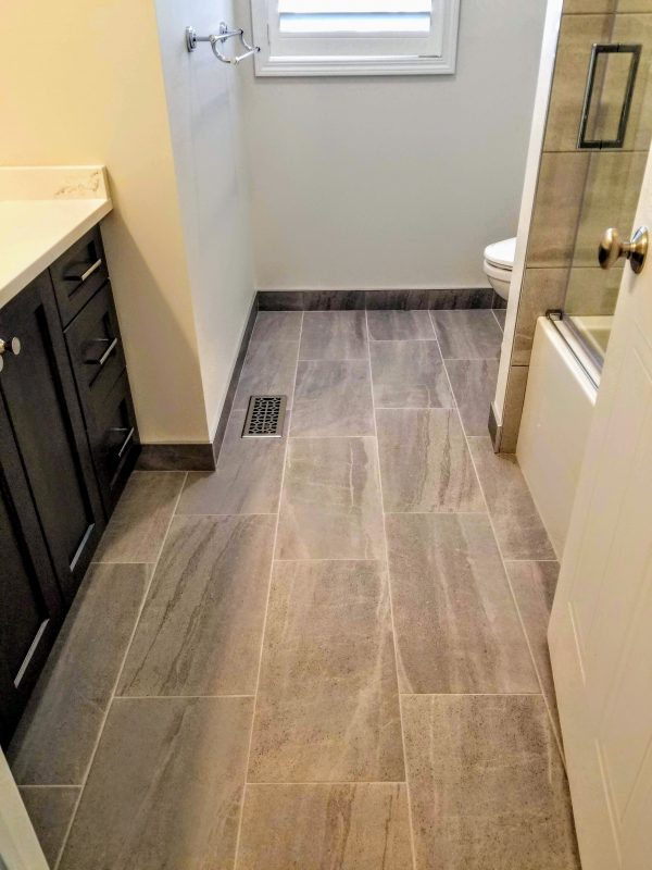 Grey floor tile