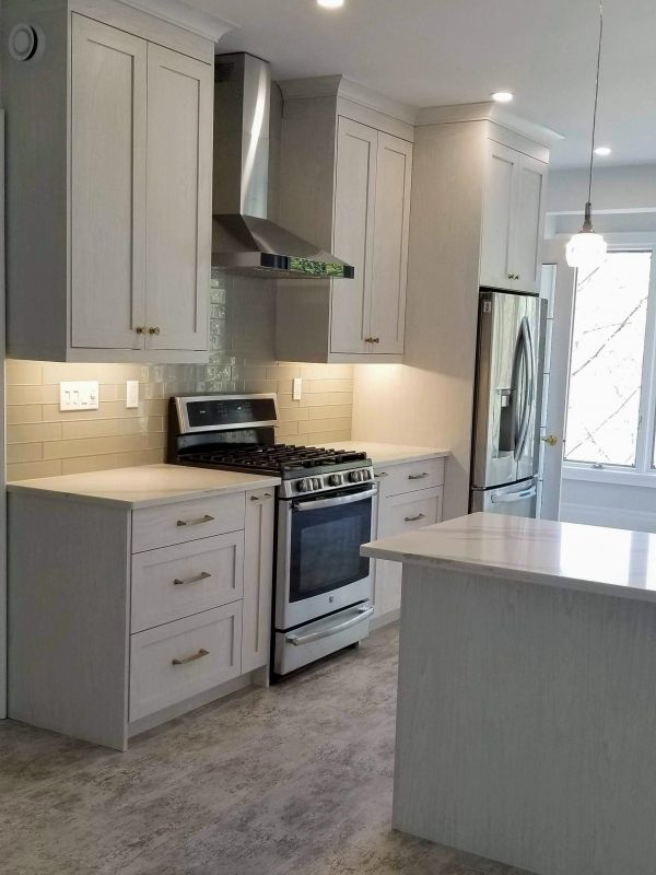 Upgraded white kitchen