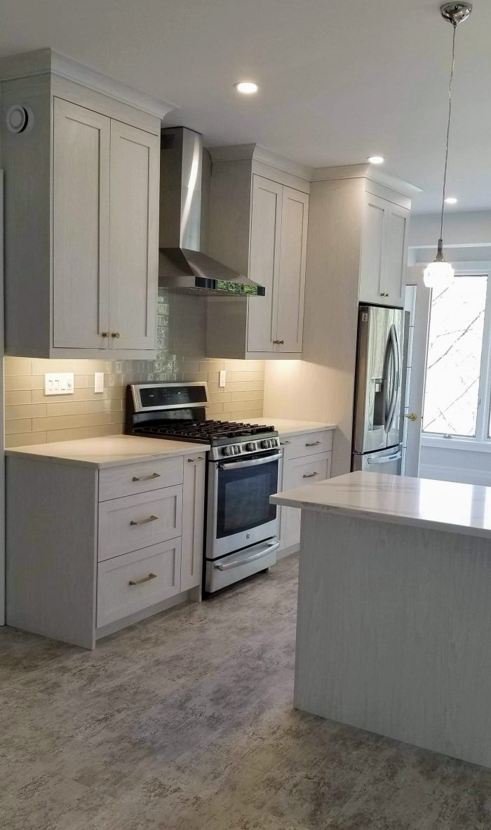 Upgraded white kitchen
