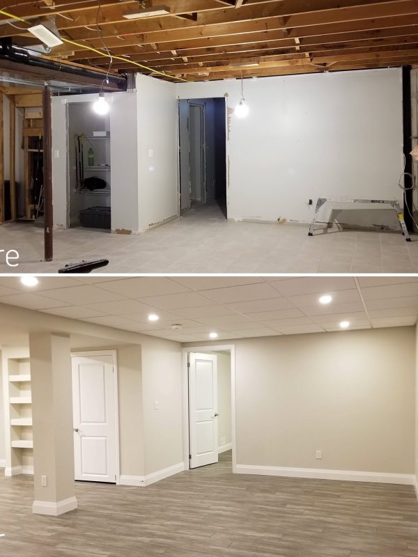 Before and After Basement