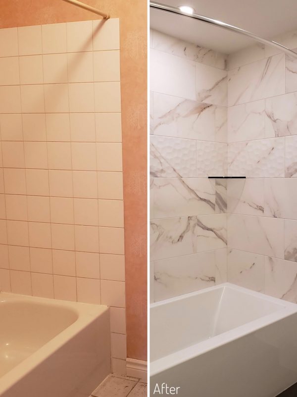 Before and After Bathtub/Shower Combo