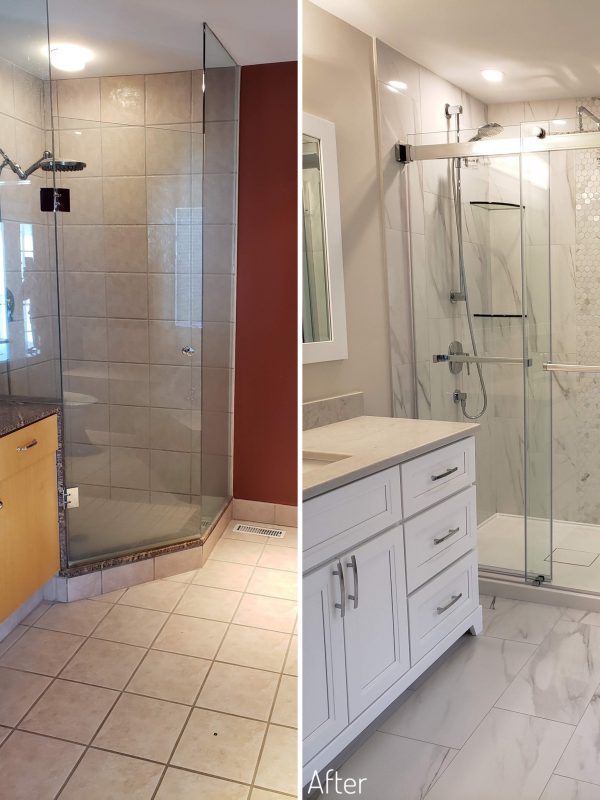 Before and After Ensuite bathroom