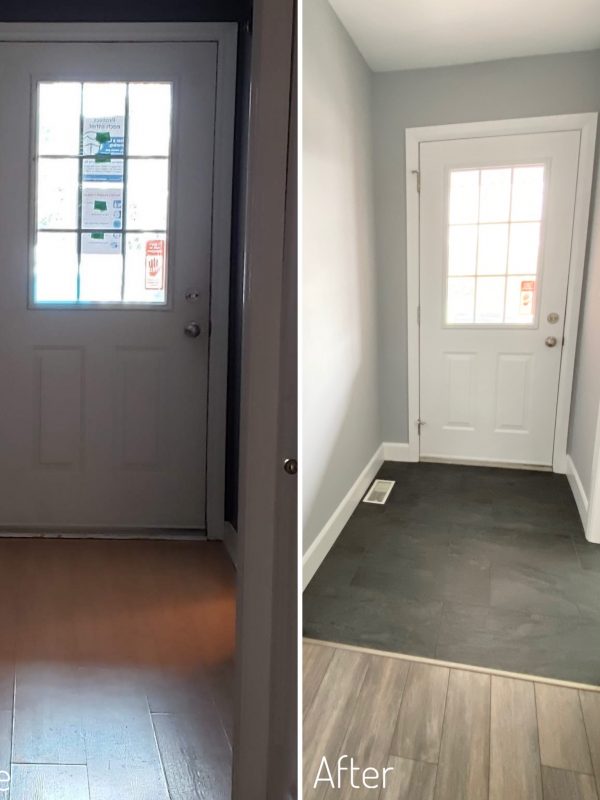 Entryway Before and After
