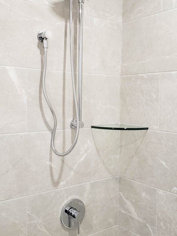 Shower faucet kit with handheld sliderbar