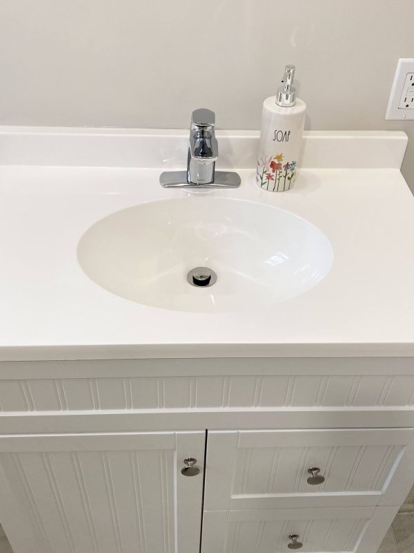 Integrated vanity sink
