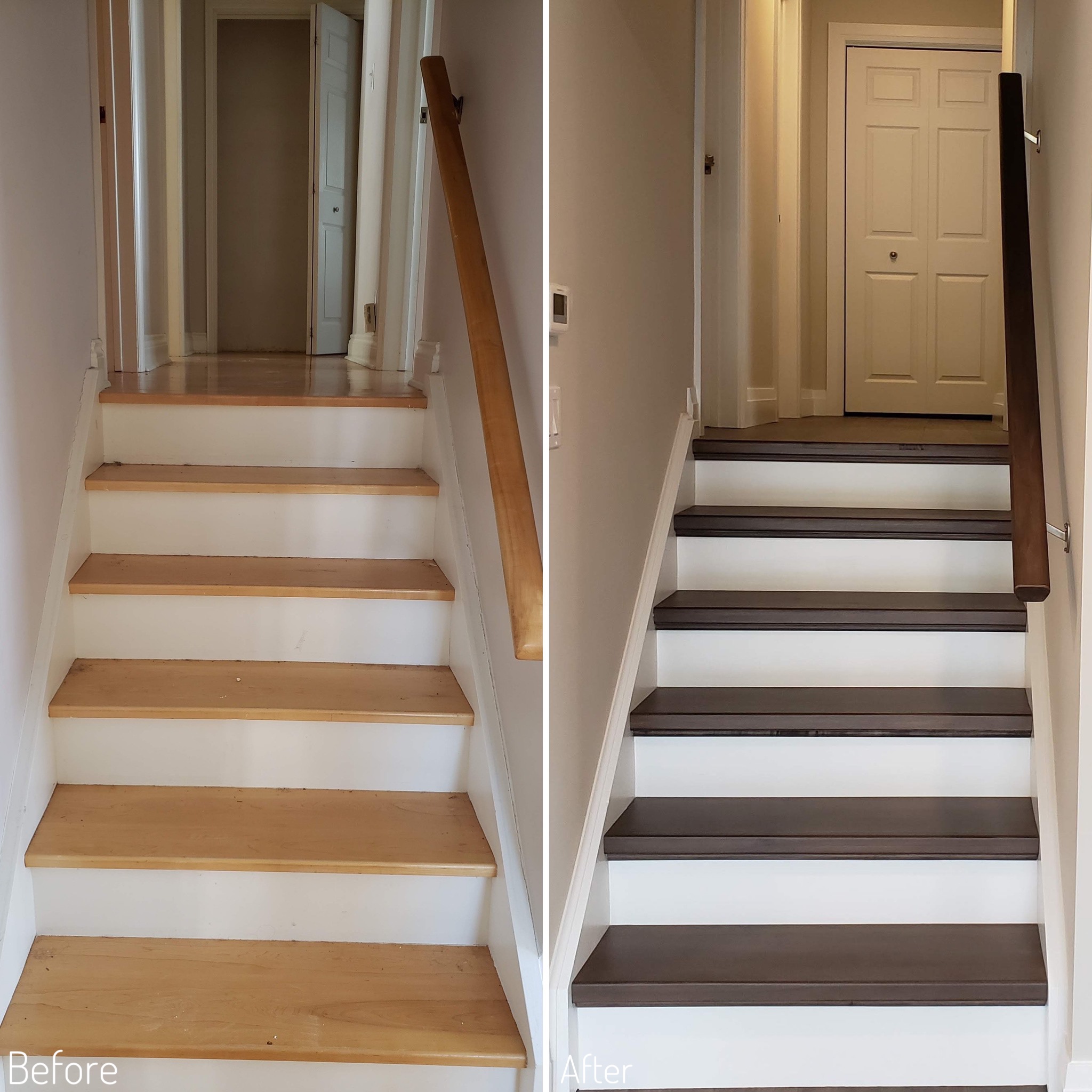Before and After staircase