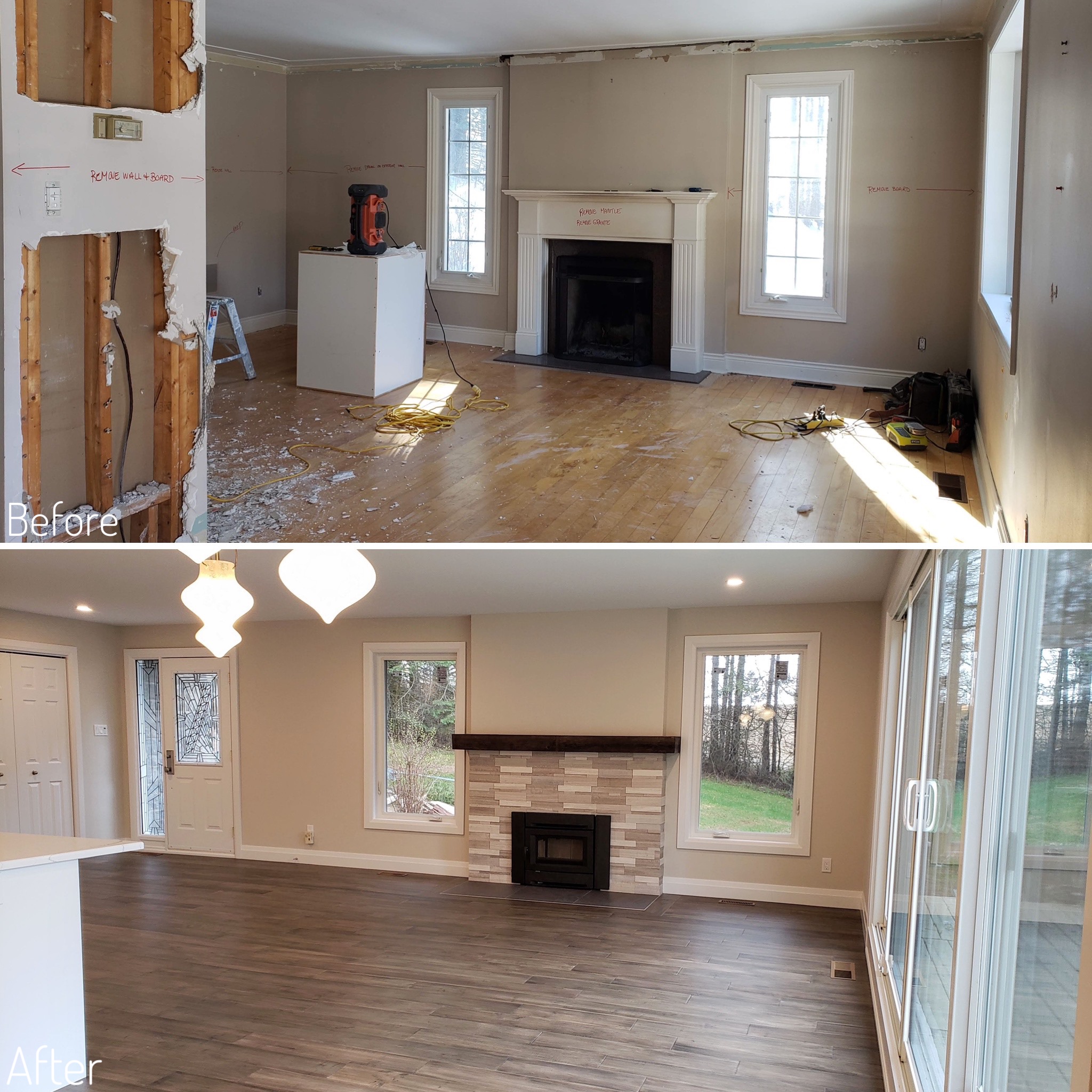 Before and After Living room
