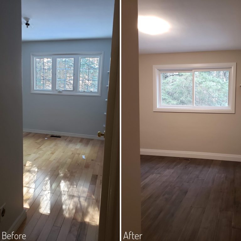 Before and After Second bedroom