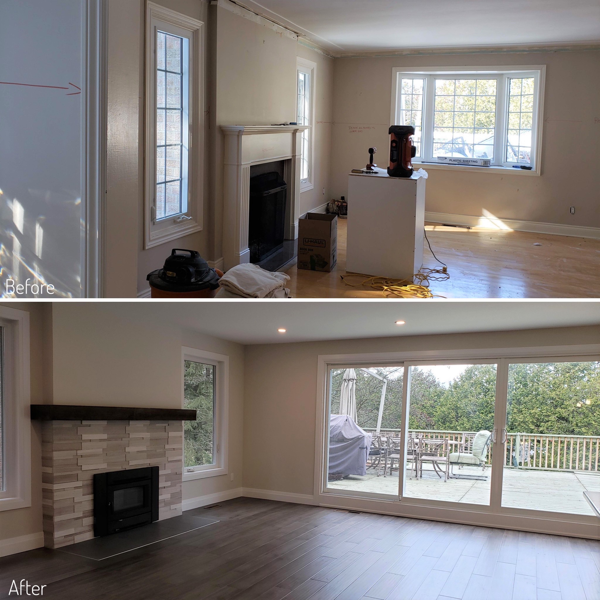 Before and After Living room