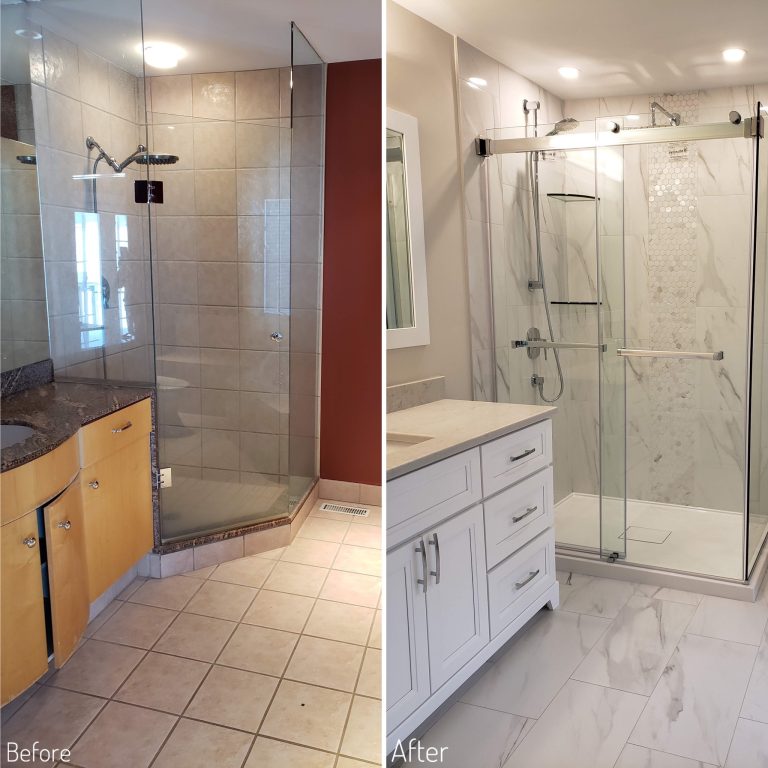 Before and After Ensuite bathroom