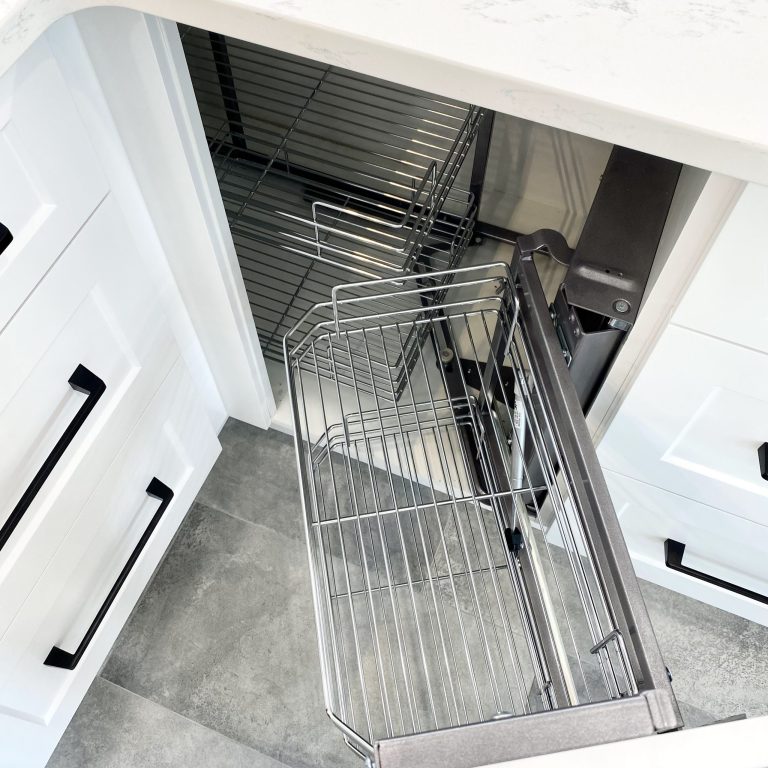 Majic corner installed for extra storage