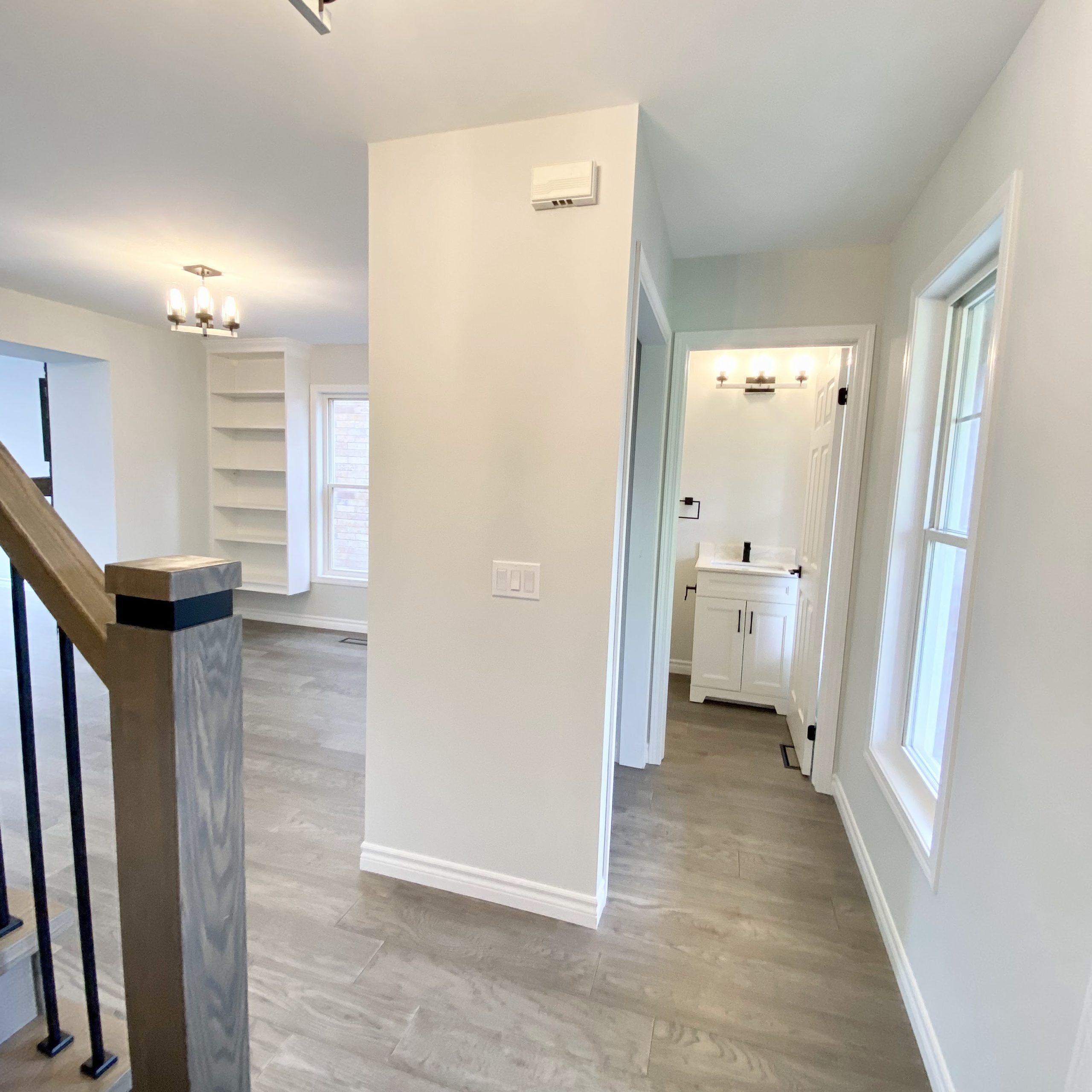 New baseboard was installed throughout the main floor